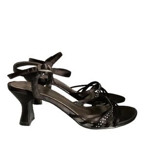 CALL IT SPRING‎ BLACK KITTEN HEEL ANKLE STRAP SANDALS NWOT SIZE 38